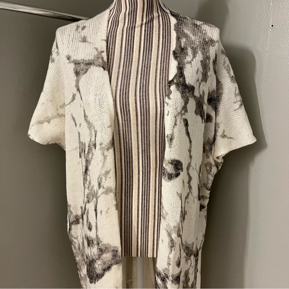 Wooden Ships Paola Buendia Boho Open Front Duster Cardigan Mohair Wool S/M - Picture 2 of 12